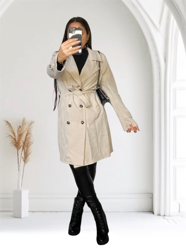 Veste trench AMBRE Beige