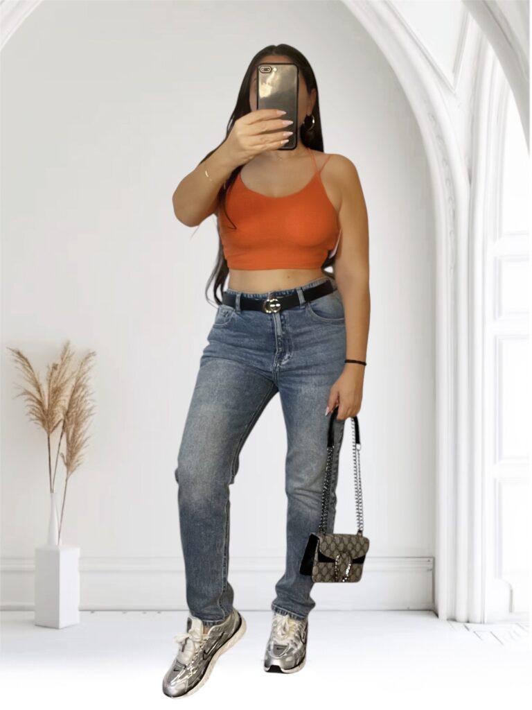 Crop top NAHIA Orange