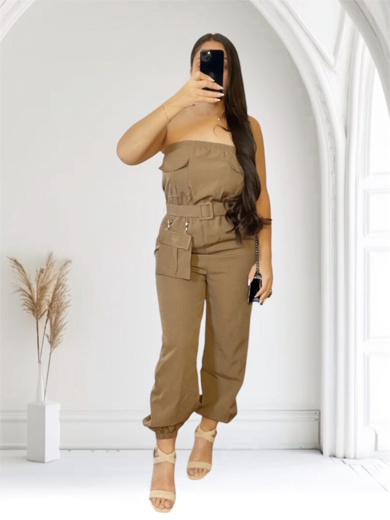 Combinaison Bustier AVA Camel
