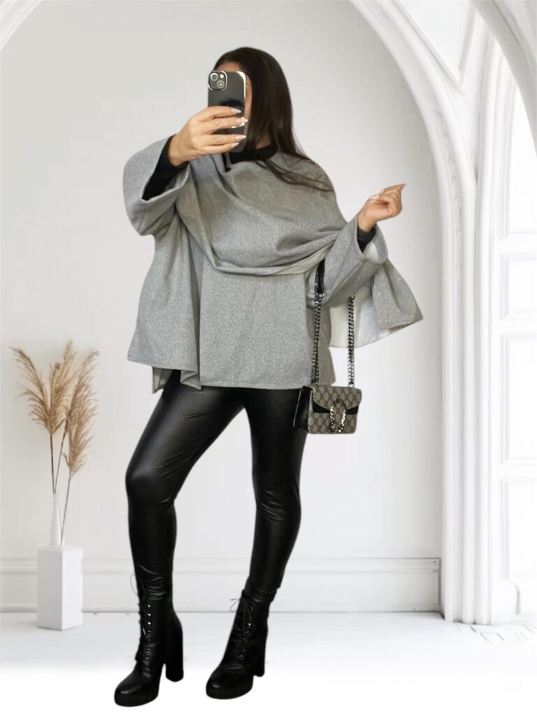 Manteau ÉCHARPE Gris